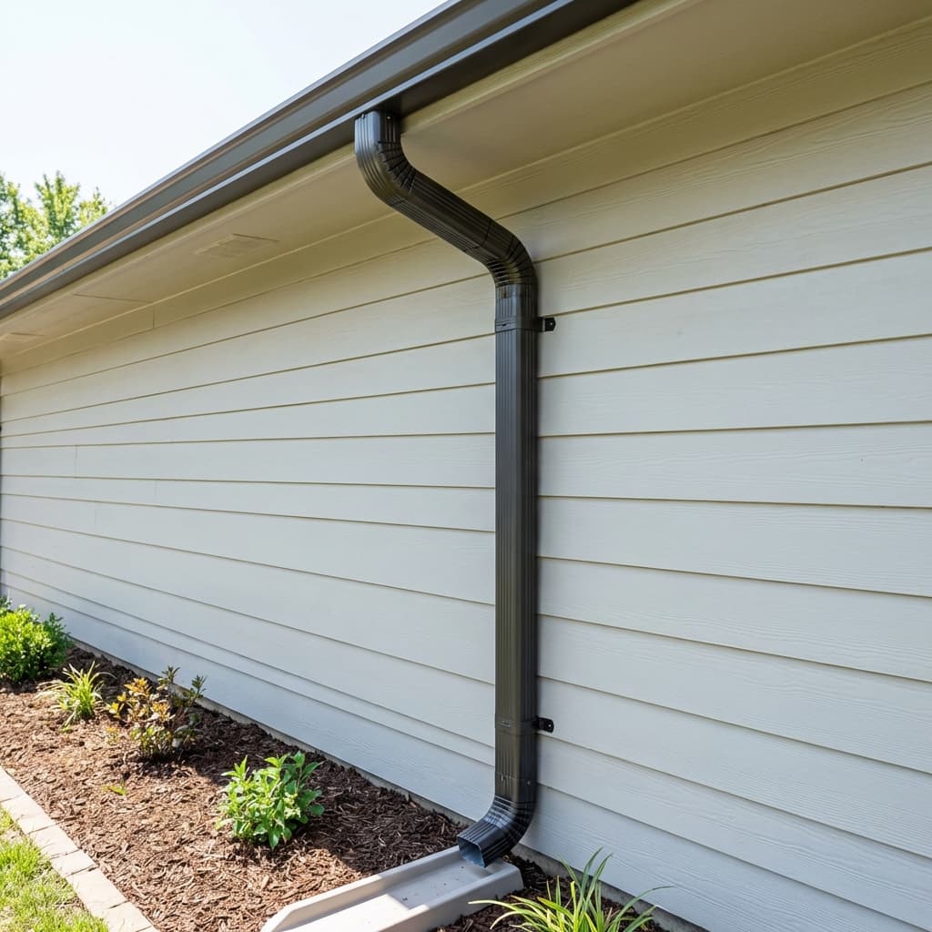 Installation de descentes pluviales